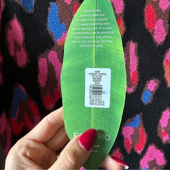 FARM Rio Cut Out Knit Mini Dress- Iridescent Leopards - Picture 6 of 8